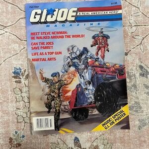 Vintage G I Joe Magazine Fall 1987 A Real American Hero Special Poster Inside